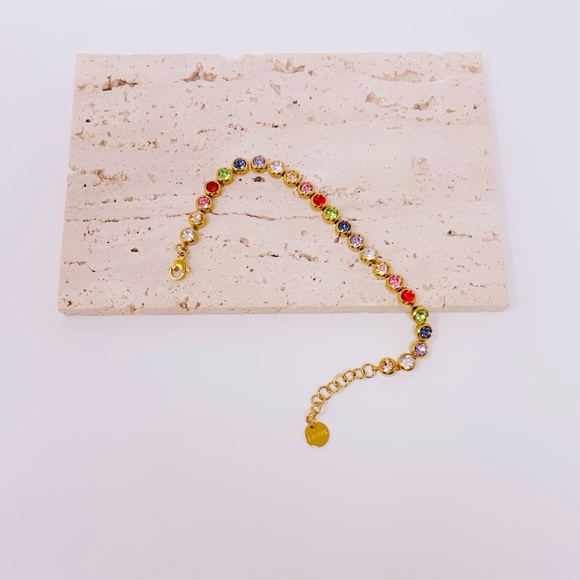 Gold Multicolor Bracelet - Picture 4 of 6